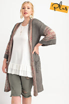 Easel Bohemian Plus Cardigan Sweater-Curvy/Plus Outerwear-Easel-Deja Nu Boutique, Women's Fashion Boutique in Lampasas, Texas