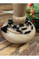 Emma Black Crystal Three Strand Bracelet-Bracelets-Emma-Deja Nu Boutique, Women's Fashion Boutique in Lampasas, Texas