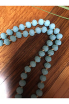 Emma Blue Tie Dye Tassel Necklace-Necklaces-Emma-Deja Nu Boutique, Women's Fashion Boutique in Lampasas, Texas