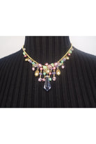 Emma Gold Chain With Multi Colored Beads-Necklaces-Emma-Deja Nu Boutique, Women's Fashion Boutique in Lampasas, Texas