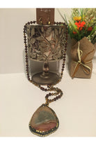 Emma Natural Brown Stone Necklace-Necklaces-Emma-Deja Nu Boutique, Women's Fashion Boutique in Lampasas, Texas