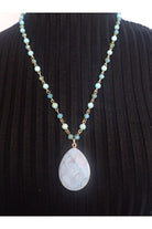 Emma Turquoise Drop Necklace-Necklaces-Emma-Deja Nu Boutique, Women's Fashion Boutique in Lampasas, Texas