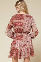 Entro Paisley Print Dress-Dresses-Entro-Deja Nu Boutique, Women's Fashion Boutique in Lampasas, Texas