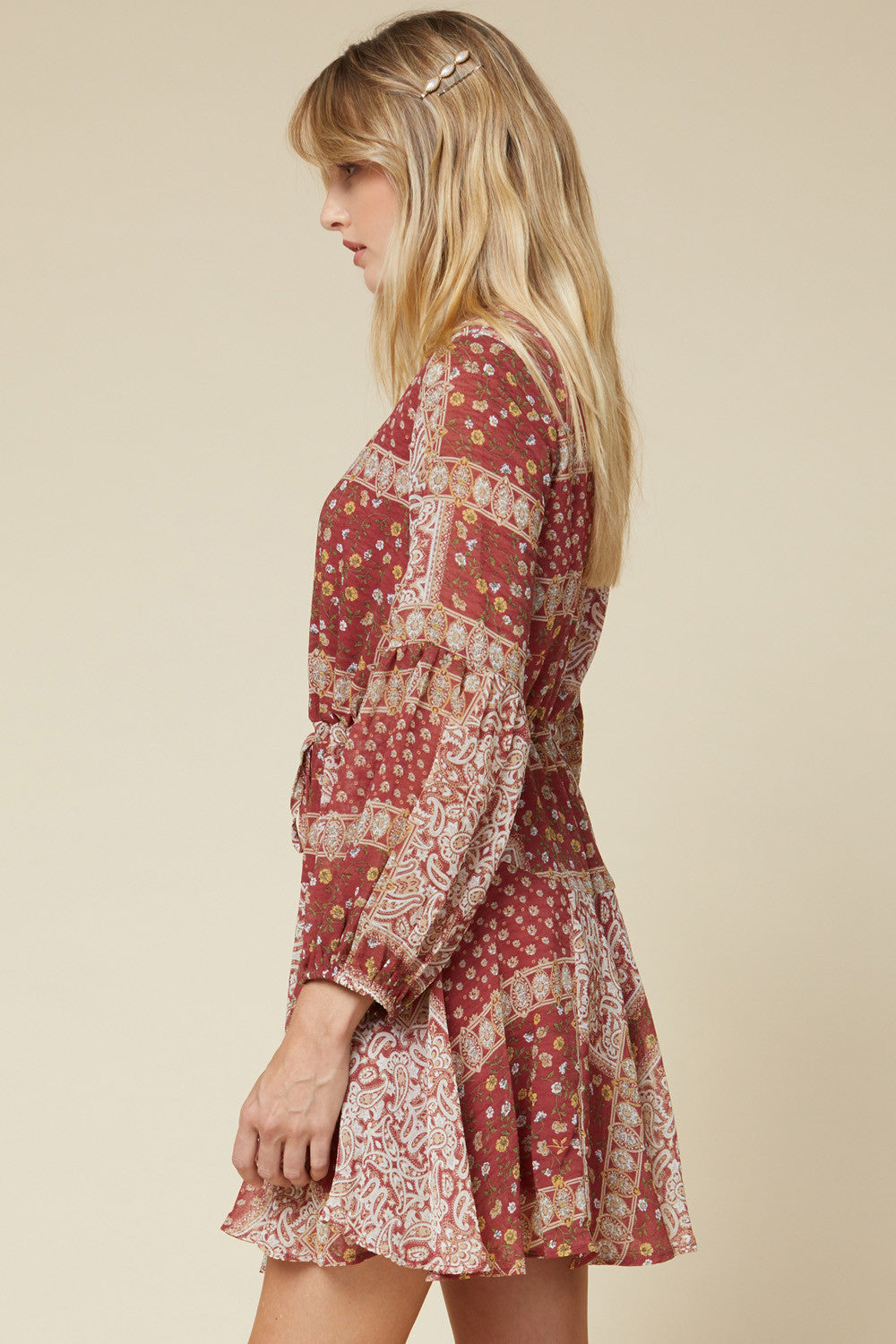 Entro Paisley Print Dress-Dresses-Entro-Deja Nu Boutique, Women's Fashion Boutique in Lampasas, Texas