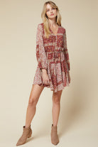 Entro Paisley Print Dress-Dresses-Entro-Deja Nu Boutique, Women's Fashion Boutique in Lampasas, Texas