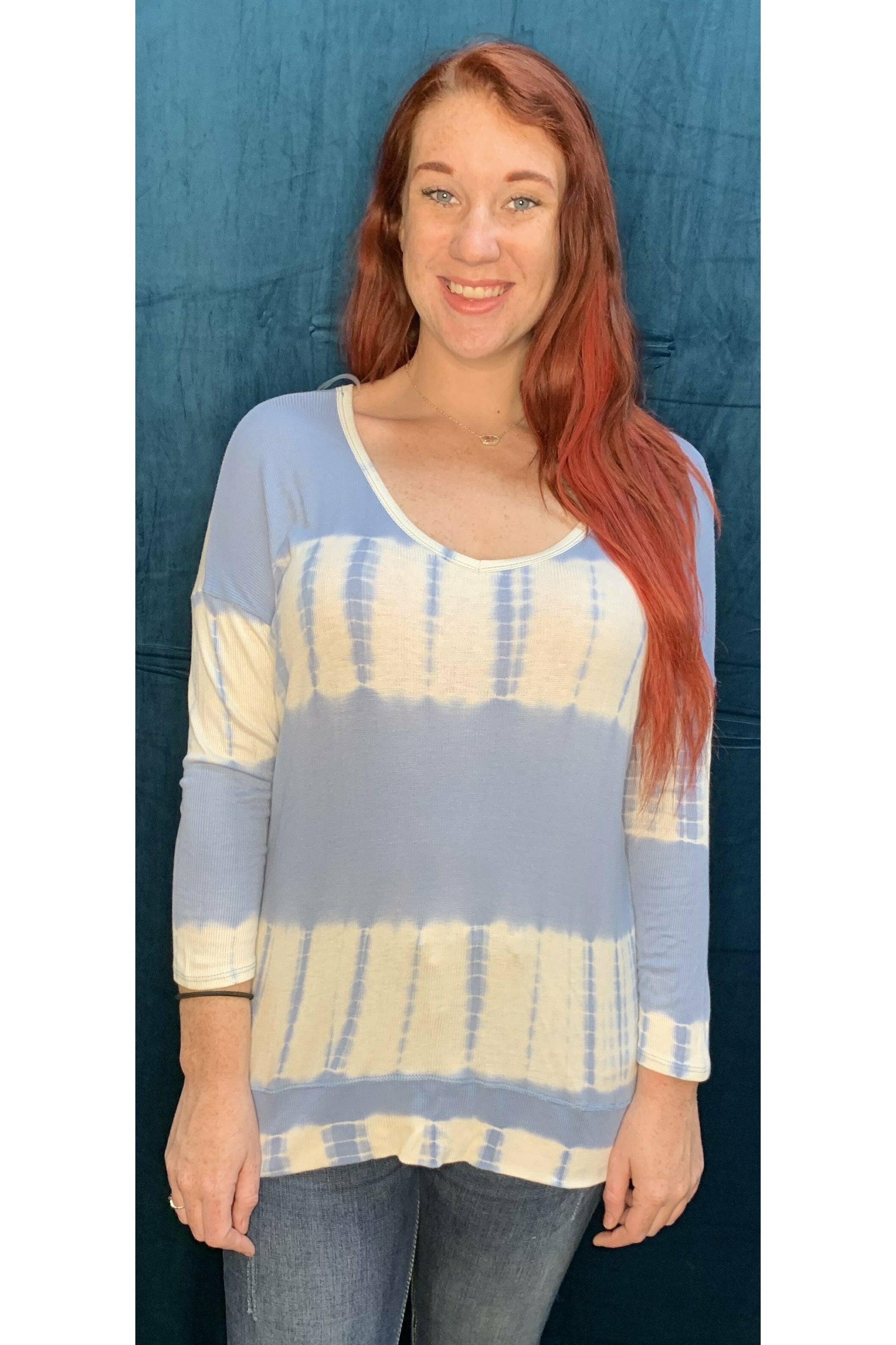 Entro Tie Dye Tunic-Tunics-Entro-Deja Nu Boutique, Women's Fashion Boutique in Lampasas, Texas