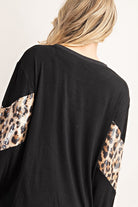 FSL Apparel Black Leopard Sequin Top-Tops-FSL Apparel-Deja Nu Boutique, Women's Fashion Boutique in Lampasas, Texas