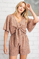 FSL Apparel Dusty Pink Romper-Rompers & Jumpsuits-FSL Apparel-Deja Nu Boutique, Women's Fashion Boutique in Lampasas, Texas