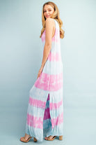 FSL Apparel Jersey Tie Dye Maxi Dress-Maxi Dresses-FSL Apparel-Deja Nu Boutique, Women's Fashion Boutique in Lampasas, Texas