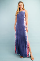 FSL Apparel Jersey Tie Dye Maxi Dress-Maxi Dresses-FSL Apparel-Deja Nu Boutique, Women's Fashion Boutique in Lampasas, Texas