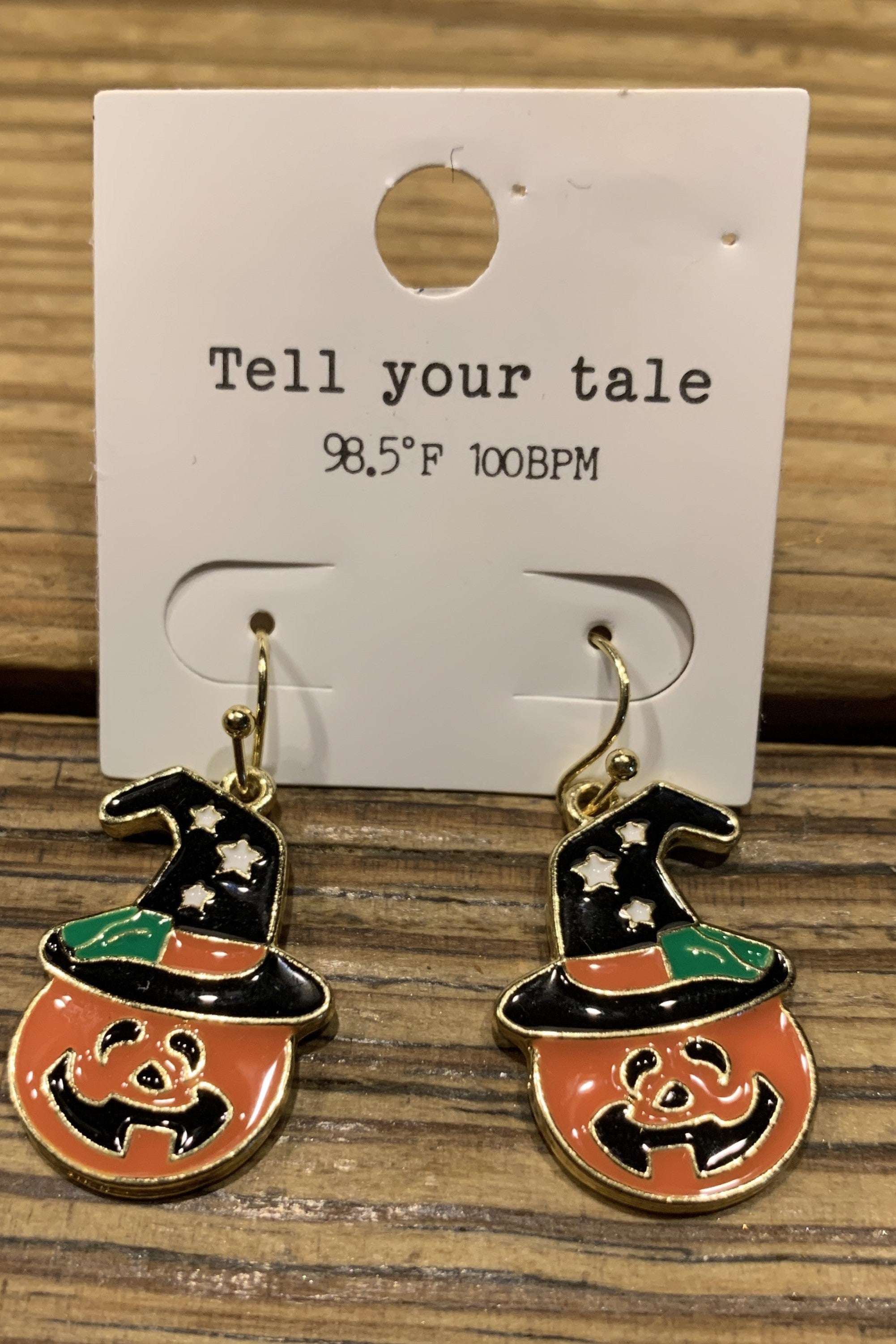 Halloween Jack-O-Lantern Earrings-Earrings-Deja Nu Tx-Deja Nu Boutique, Women's Fashion Boutique in Lampasas, Texas