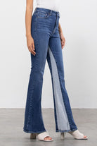 Hidden Dark Wash High Rise 33 Inseam Panel Flare-Bottoms-Hidden-Deja Nu Boutique, Women's Fashion Boutique in Lampasas, Texas