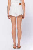 Hidden Finn High Rise Super Fray Shorts In Sea Salt-Bottoms-Hidden-Deja Nu Boutique, Women's Fashion Boutique in Lampasas, Texas