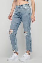 Hidden Tracey High Rise Acid Wash Cropped Straight Fit Jean-Jeans-Hidden-Deja Nu Boutique, Women's Fashion Boutique in Lampasas, Texas