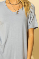 Hyfve Double Zero Loose Fit Tunic Tee Shirt - Three Colors-Tunics-Hyfve-Deja Nu Boutique, Women's Fashion Boutique in Lampasas, Texas