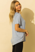 Hyfve Double Zero Loose Fit Tunic Tee Shirt - Three Colors-Tunics-Hyfve-Deja Nu Boutique, Women's Fashion Boutique in Lampasas, Texas