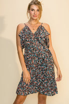 Hyfve Fiestar Floral Print Wrap Dress-Dresses-Hyfve-Deja Nu Boutique, Women's Fashion Boutique in Lampasas, Texas