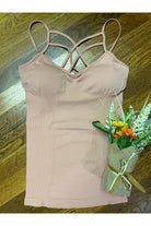 Top Fashion Mauve Padded Cami-Tops-Top Fashion-Deja Nu Boutique, Women's Fashion Boutique in Lampasas, Texas