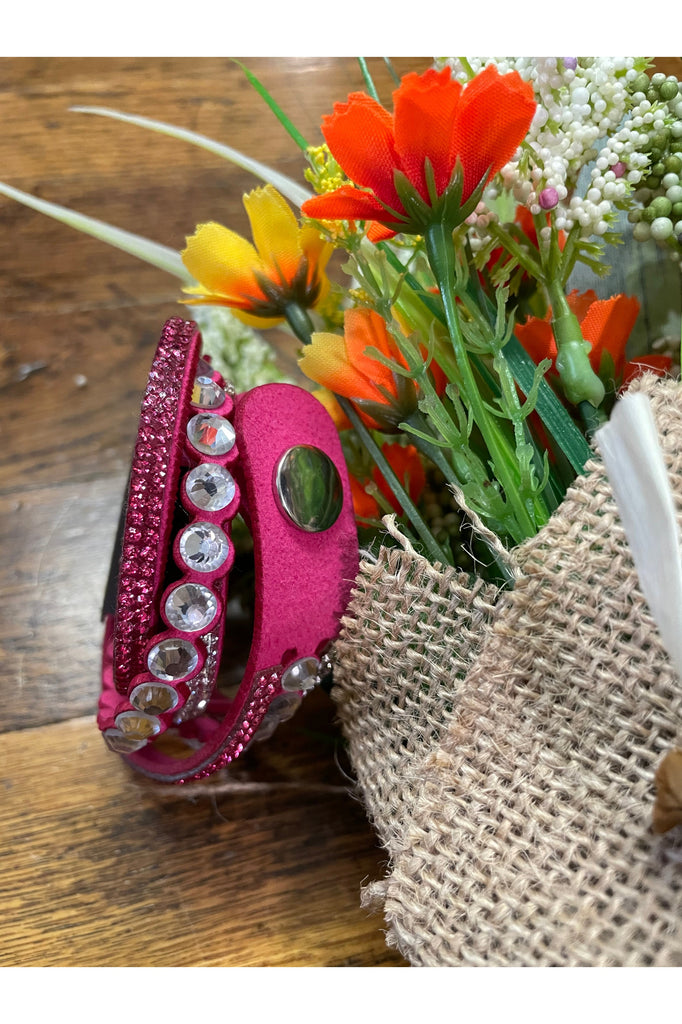 Pink Multi Strand Snap Bracelet-Bracelets-Deja Nu Tx-Deja Nu Boutique, Women's Fashion Boutique in Lampasas, Texas