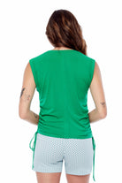 Iltm I love tyler madison Ivy Drawstring Sleeveless Top In Emerald-Camis/Tanks-i love tyler madison-Deja Nu Boutique, Women's Fashion Boutique in Lampasas, Texas