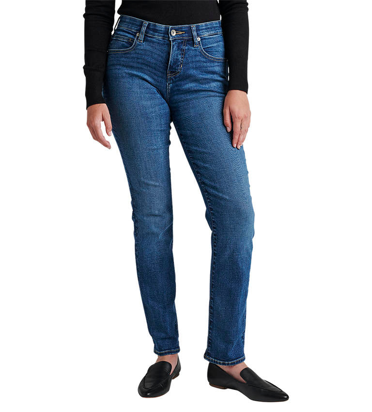Jag Mid Rise Ruby Straight In Austin Blue 34 Inch-Jeans-Jag-Deja Nu Boutique, Women's Fashion Boutique in Lampasas, Texas
