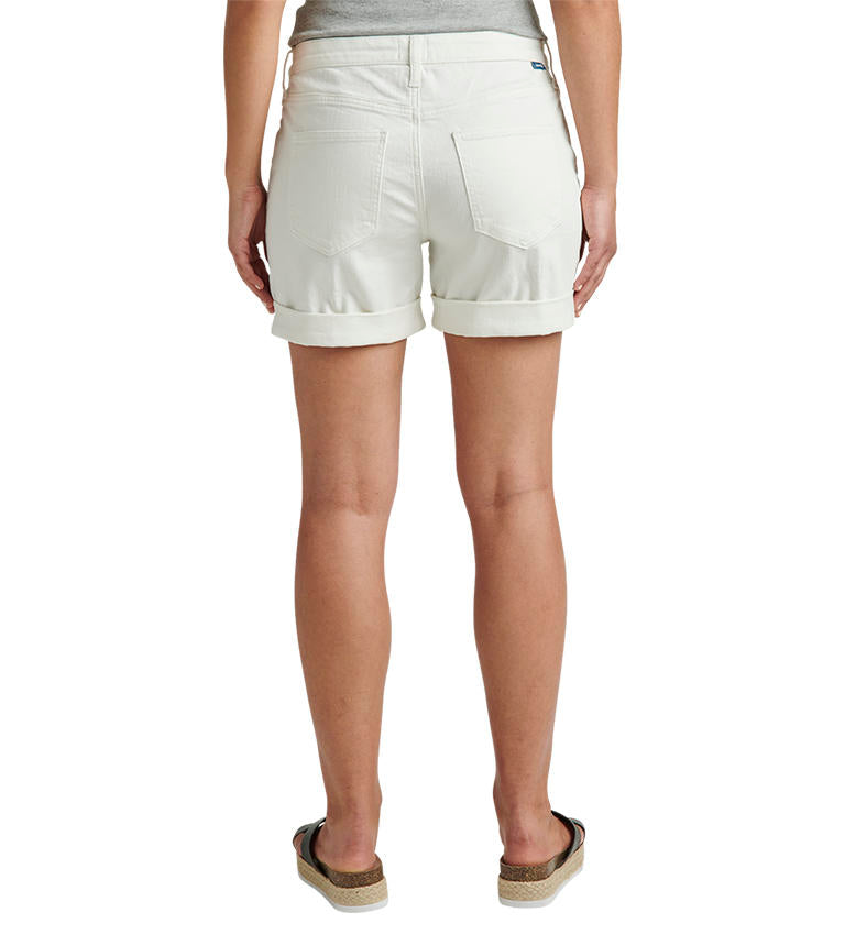 Jag Alex Boyfriend Mid Rise Short In White-Bottoms-Jag-Deja Nu Boutique, Women's Fashion Boutique in Lampasas, Texas