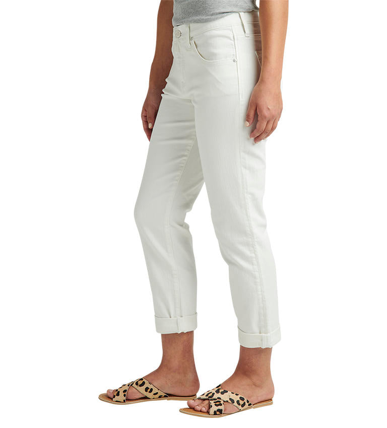 Jag Carter Girlfriend Mid Rise White Jean-Bottoms-Jag-Deja Nu Boutique, Women's Fashion Boutique in Lampasas, Texas
