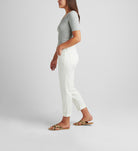 Jag Carter Girlfriend Mid Rise White Jean-Bottoms-Jag-Deja Nu Boutique, Women's Fashion Boutique in Lampasas, Texas