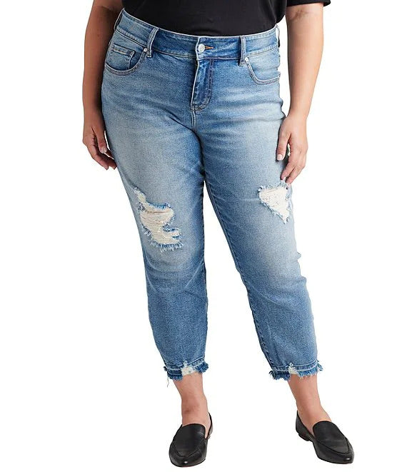 Jag Carter Mid Rise Girlfriend Jeans In Savannah - Plus-Curvy/Plus Bottoms-jag-Deja Nu Boutique, Women's Fashion Boutique in Lampasas, Texas