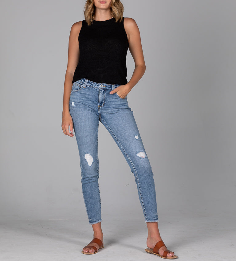 Jag Cecilia Mid Rise Soho Blue Skinny Jean-Jeans-Jag-Deja Nu Boutique, Women's Fashion Boutique in Lampasas, Texas