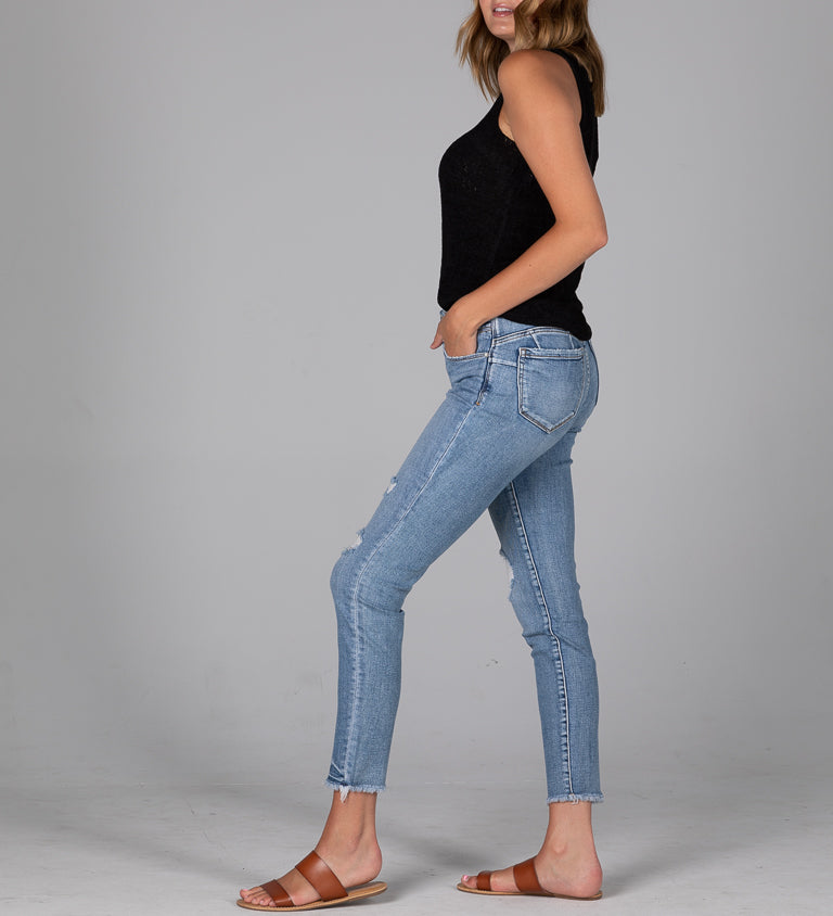 Jag Cecilia Mid Rise Soho Blue Skinny Jean-Jeans-Jag-Deja Nu Boutique, Women's Fashion Boutique in Lampasas, Texas