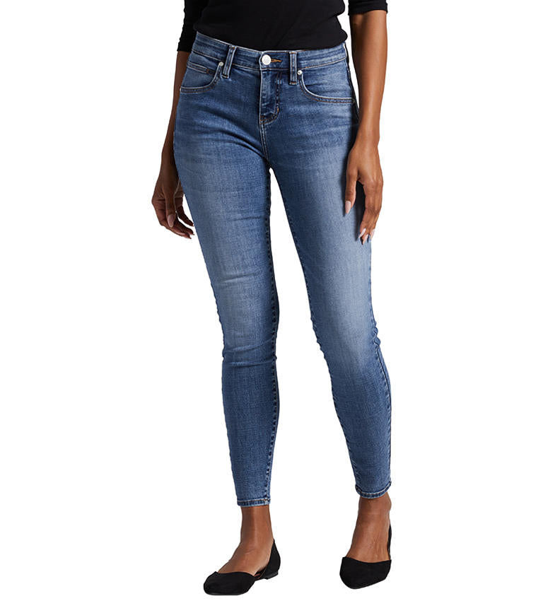 Jag Cecilia Skinny Mid Rise Jean In Sky Blue-Jeans-Jag-Deja Nu Boutique, Women's Fashion Boutique in Lampasas, Texas