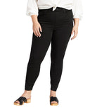 Jag High Rise Valentina Pull On Skinny Jean In Black Plus-Curvy/Plus Jeans-Jag-Deja Nu Boutique, Women's Fashion Boutique in Lampasas, Texas