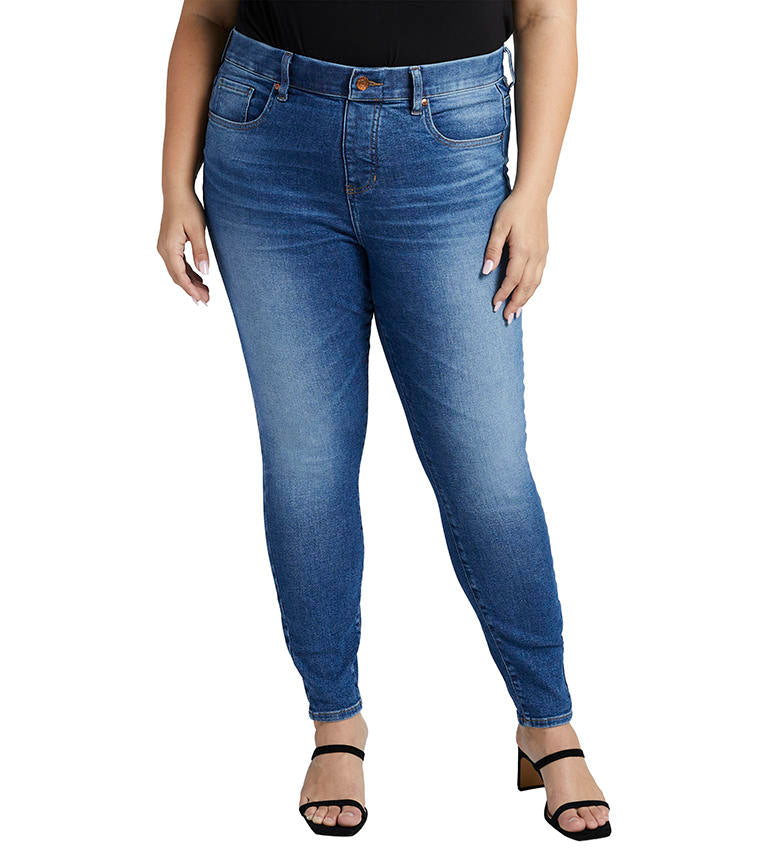 Jag High Rise Valentina Skinny In Lapiz Blue Plus-Curvy/Plus Jeans-Jag-Deja Nu Boutique, Women's Fashion Boutique in Lampasas, Texas