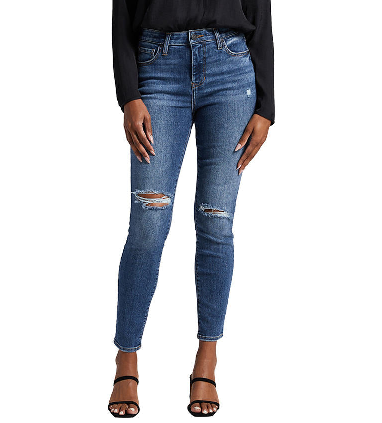 Jag High Rise Viola Skinny In Byzantine Blue-Jeans-Jag-Deja Nu Boutique, Women's Fashion Boutique in Lampasas, Texas