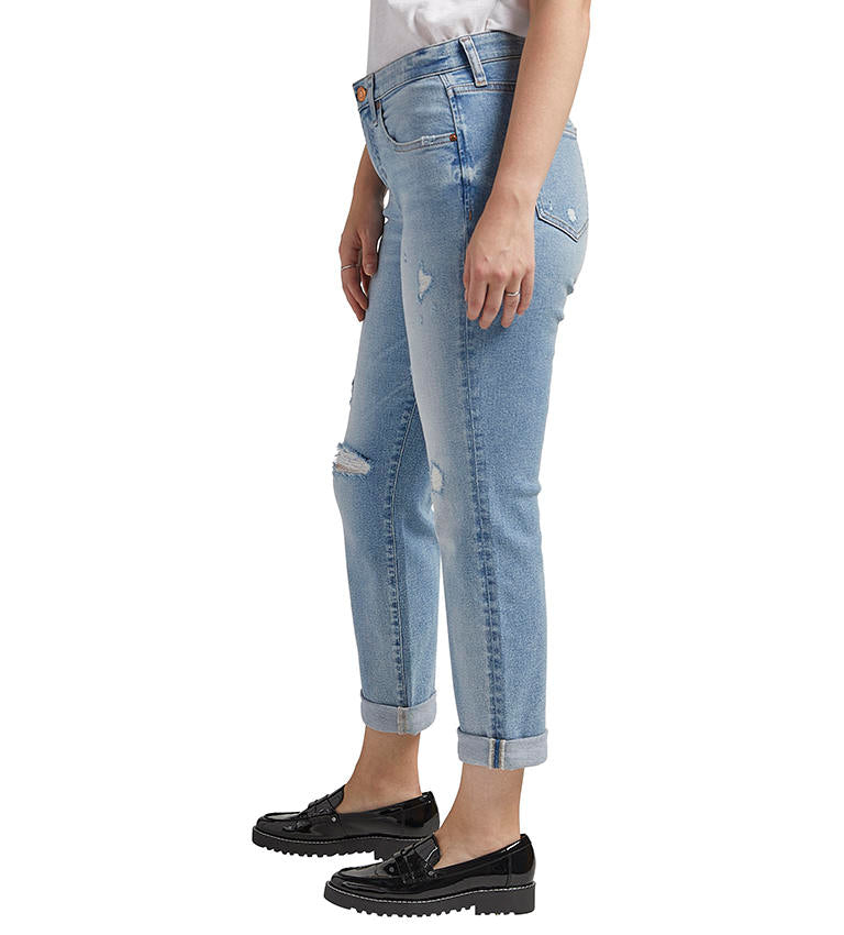 Jag Mid Rise Carter Girlfriend In Calm Blue-Jeans-Jag-Deja Nu Boutique, Women's Fashion Boutique in Lampasas, Texas