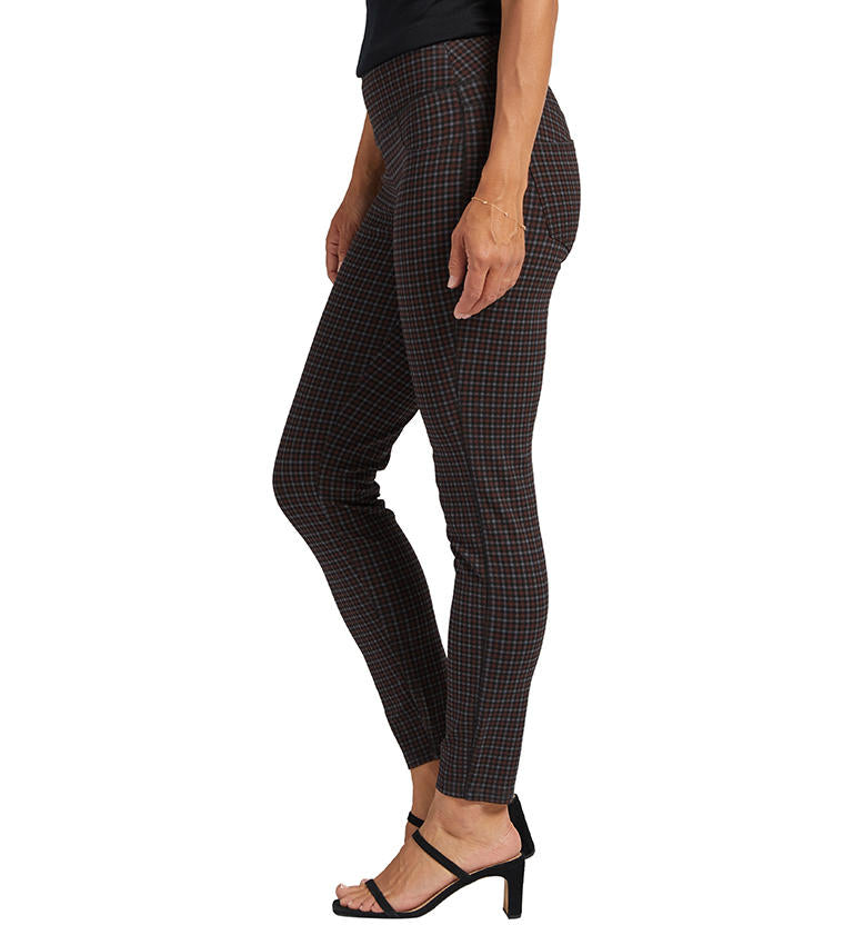 Jag Mid Rise Ricki Legging In Red Plaid-Leggings-Jag-Deja Nu Boutique, Women's Fashion Boutique in Lampasas, Texas