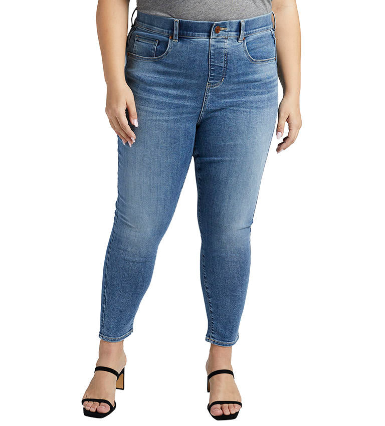 Jag Valentina High Rise Skinny Crop In Boardwalk Plus-Curvy/Plus Jeans-Jag-Deja Nu Boutique, Women's Fashion Boutique in Lampasas, Texas