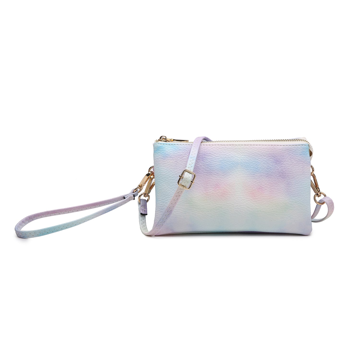 Jen & Co. Tie Dye Riley Monogramable 3 Compartment Crossbody Or Wristlet-Handbags, Wallets & Cases-Jen & Co.-Deja Nu Boutique, Women's Fashion Boutique in Lampasas, Texas