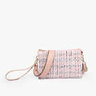 Jen & Co Izzy Tweed Crossbody With Guitar Strap In Pink-Handbags, Wallets & Cases-Jen & Co.-Deja Nu Boutique, Women's Fashion Boutique in Lampasas, Texas