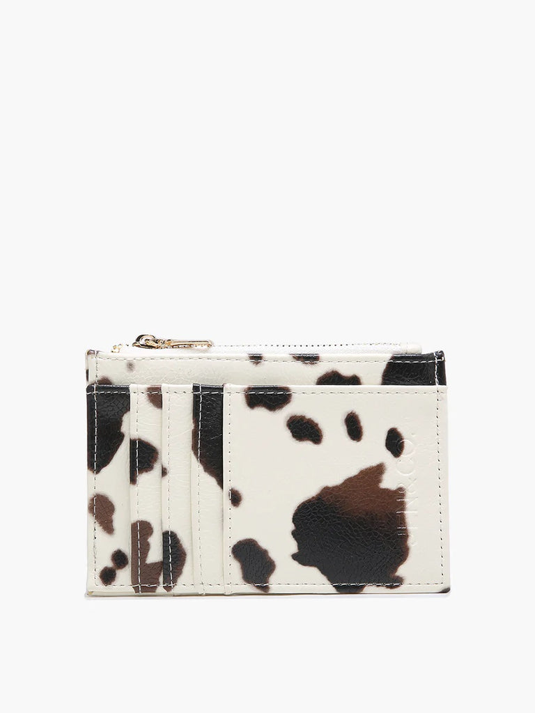 Jen & Co Sia Wallet In A Brown Cow Print-Handbags, Wallets & Cases-Jen & Co.-Deja Nu Boutique, Women's Fashion Boutique in Lampasas, Texas