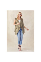 Joh. Apparel Anna Suede Vest In Olive-Vest-Joh. Apparel-Deja Nu Boutique, Women's Fashion Boutique in Lampasas, Texas