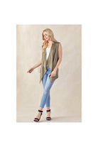 Joh. Apparel Anna Suede Vest In Olive-Vest-Joh. Apparel-Deja Nu Boutique, Women's Fashion Boutique in Lampasas, Texas