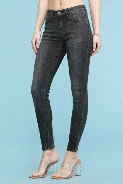 Judy Blue Grey High Waisted Skinny Jean-Jeans-Judy Blue-Deja Nu Boutique, Women's Fashion Boutique in Lampasas, Texas