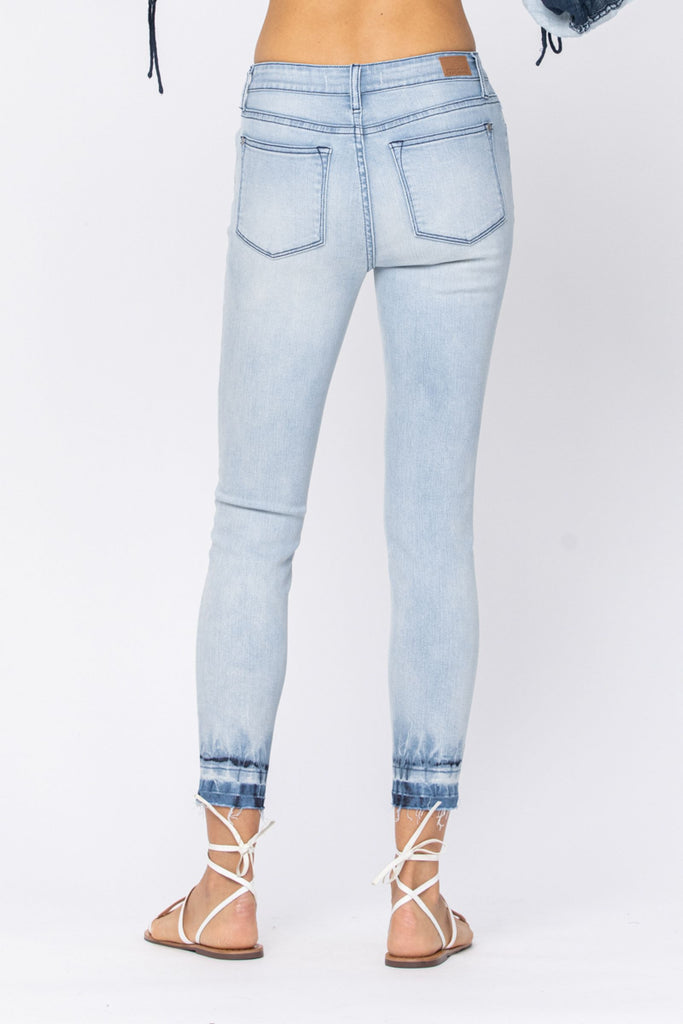 Judy Blue Mid Rise Skinny Tie Dye Jean-Jeans-Judy Blue-Deja Nu Boutique, Women's Fashion Boutique in Lampasas, Texas