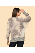 Jupee Grey Tie Dye & Cheetah Print Tunic-Tunics-Jupee-Deja Nu Boutique, Women's Fashion Boutique in Lampasas, Texas