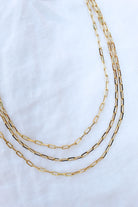 Kinsey Designs Carmen Triple Layer Paperclip Chain Necklace-Necklaces-Kinsey Designs-Deja Nu Boutique, Women's Fashion Boutique in Lampasas, Texas