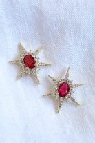 Kinsey Designs Faye Ornate Starburst Stud in Fuchsia-Earrings-Kinsey Designs-Deja Nu Boutique, Women's Fashion Boutique in Lampasas, Texas