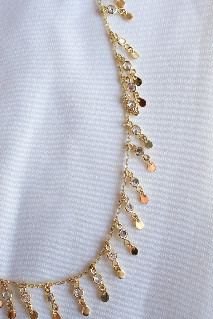 Kinsey Designs Phoenix Statement Chain And Teardrop Pendant Layer Necklace-Necklaces-Kinsey Designs-Deja Nu Boutique, Women's Fashion Boutique in Lampasas, Texas