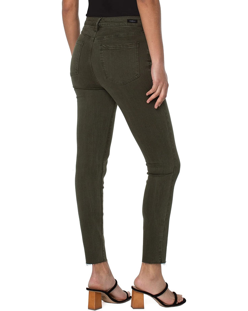 Liverpool Abby High Rise Ankle Skinny With Cut Hem 28 Inches In Grass Fed-Bottoms-Liverpool-Deja Nu Boutique, Women's Fashion Boutique in Lampasas, Texas